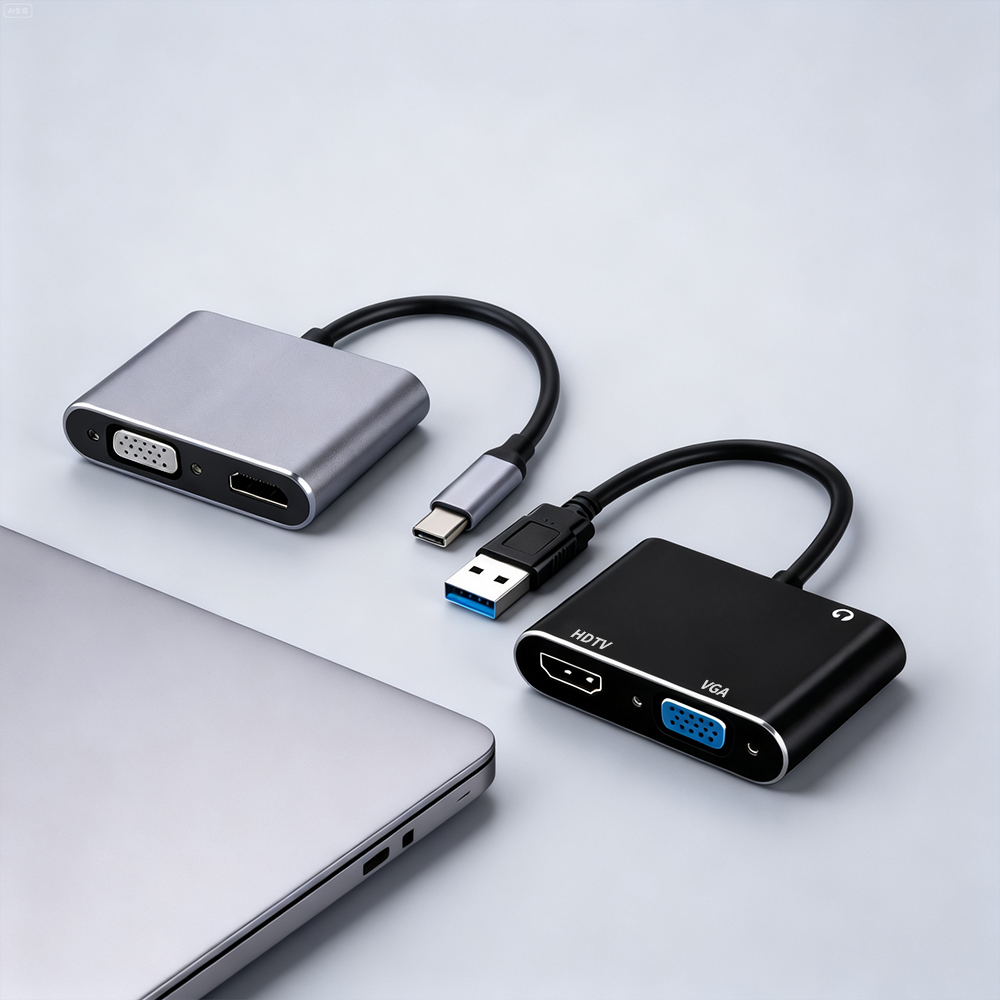 Audio Music Splitter - Adaptador USB 3.0/TIPO-C para HDMI VGA