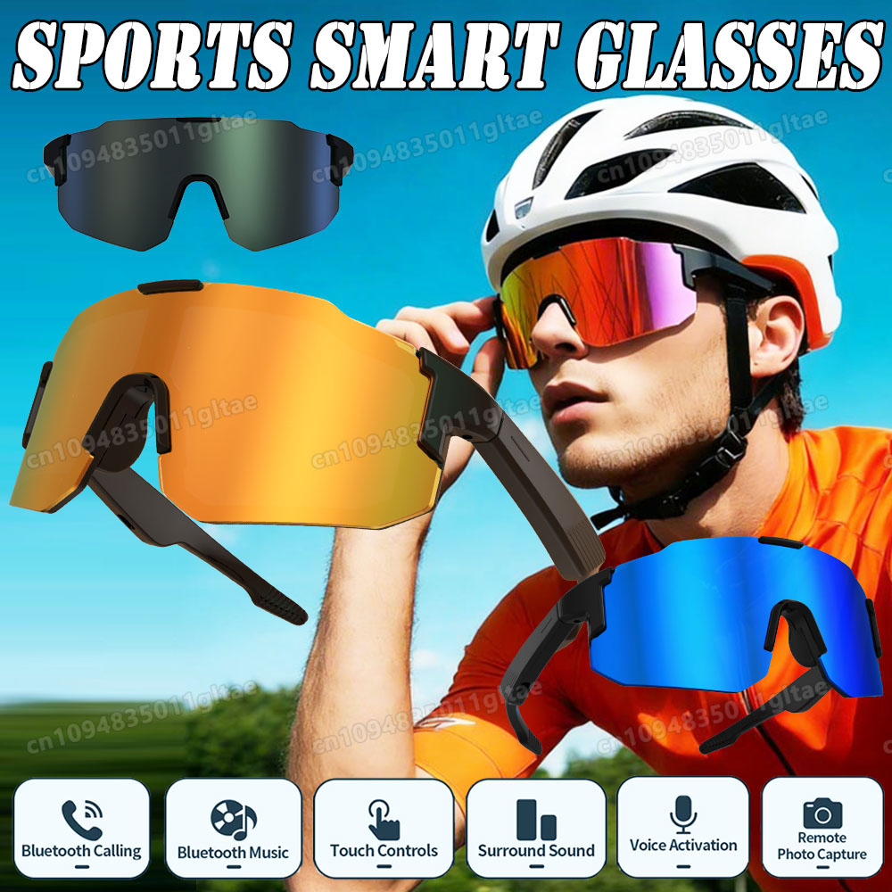 Audio Music Voice - Óculos Inteligentes para Ciclismo com Câmera,