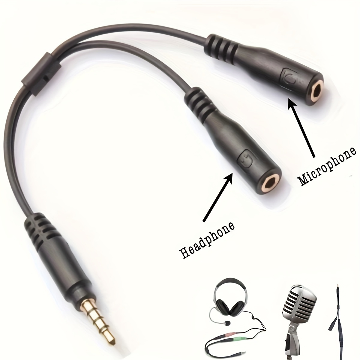 Audio Music Splitter - Áudio estéreo de 3,5 mm 1