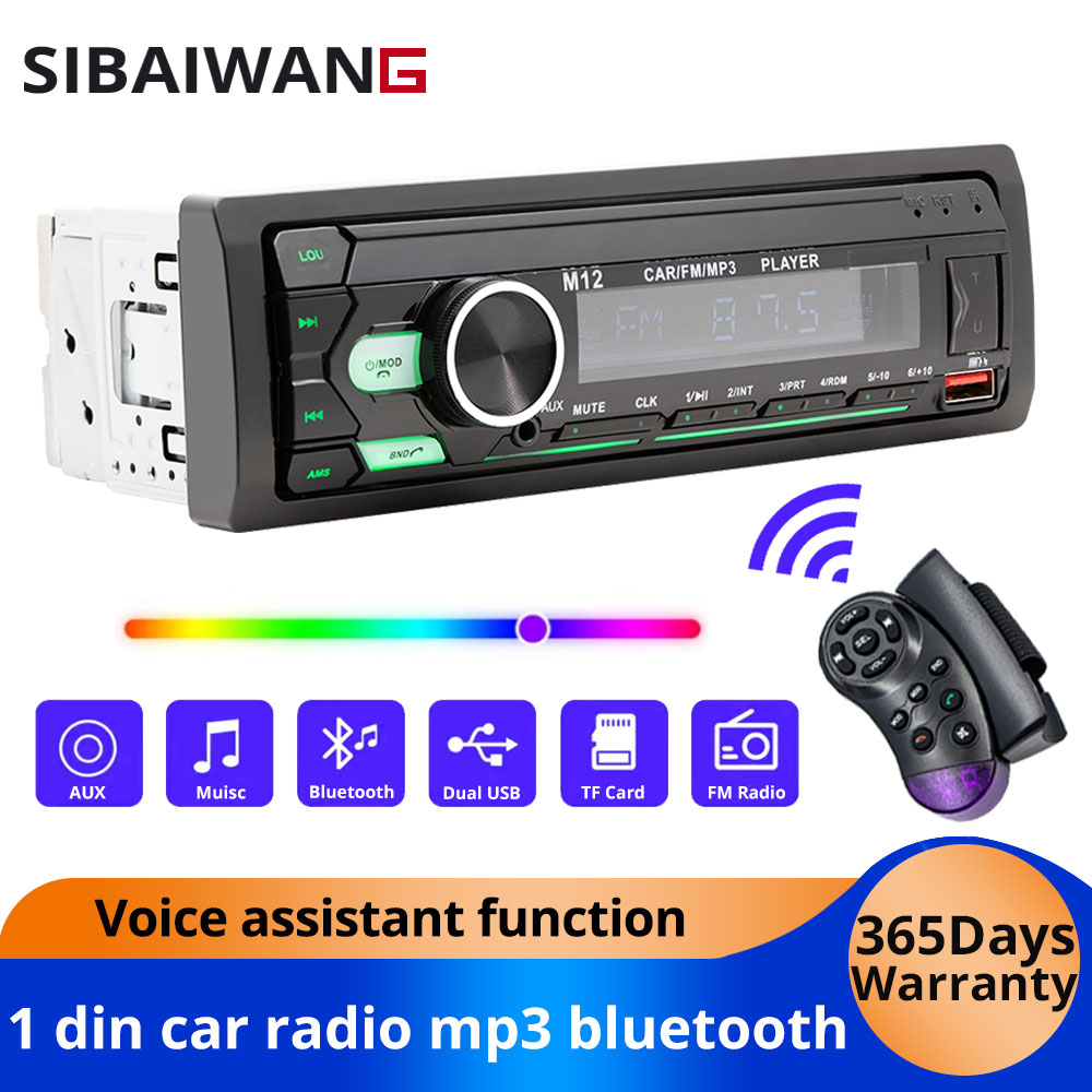 Audio Music Player App - Rádio automotivo 1 DIN com MP3,