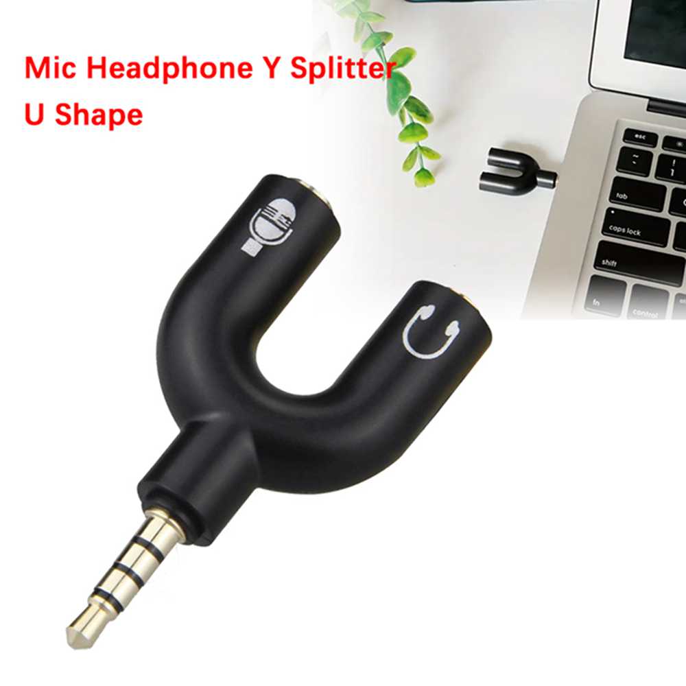 3.5mm fone de ouvido microfone - Audio Music Splitter avaliação e preço