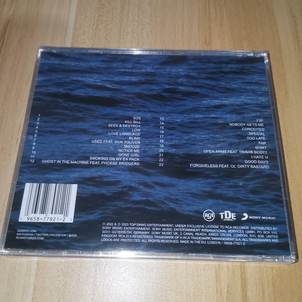SZA SOS CD Álbum de Música R&B - Music Song Audio avaliação e preço