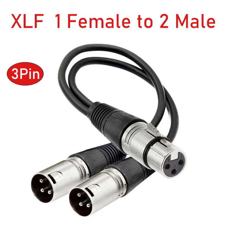 Cabo divisor xlr 3 pinos fêmea - Audio Music Splitter avaliação e preço