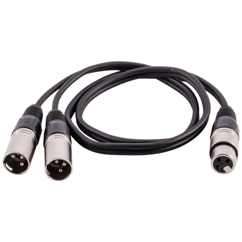 Cabo divisor xlr 3 pinos fêmea - Audio Music Splitter avaliação e preço