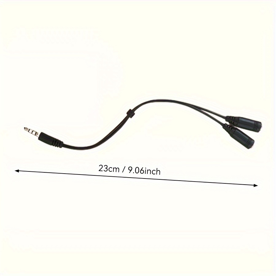 Áudio estéreo de 3,5 mm 1 mach - Audio Music Splitter avaliação e preço