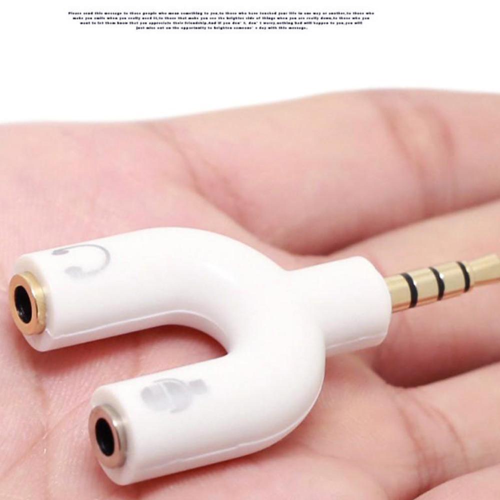 1pc duplo 3.5mm tipo u adaptad - Audio Music Splitter avaliação e preço