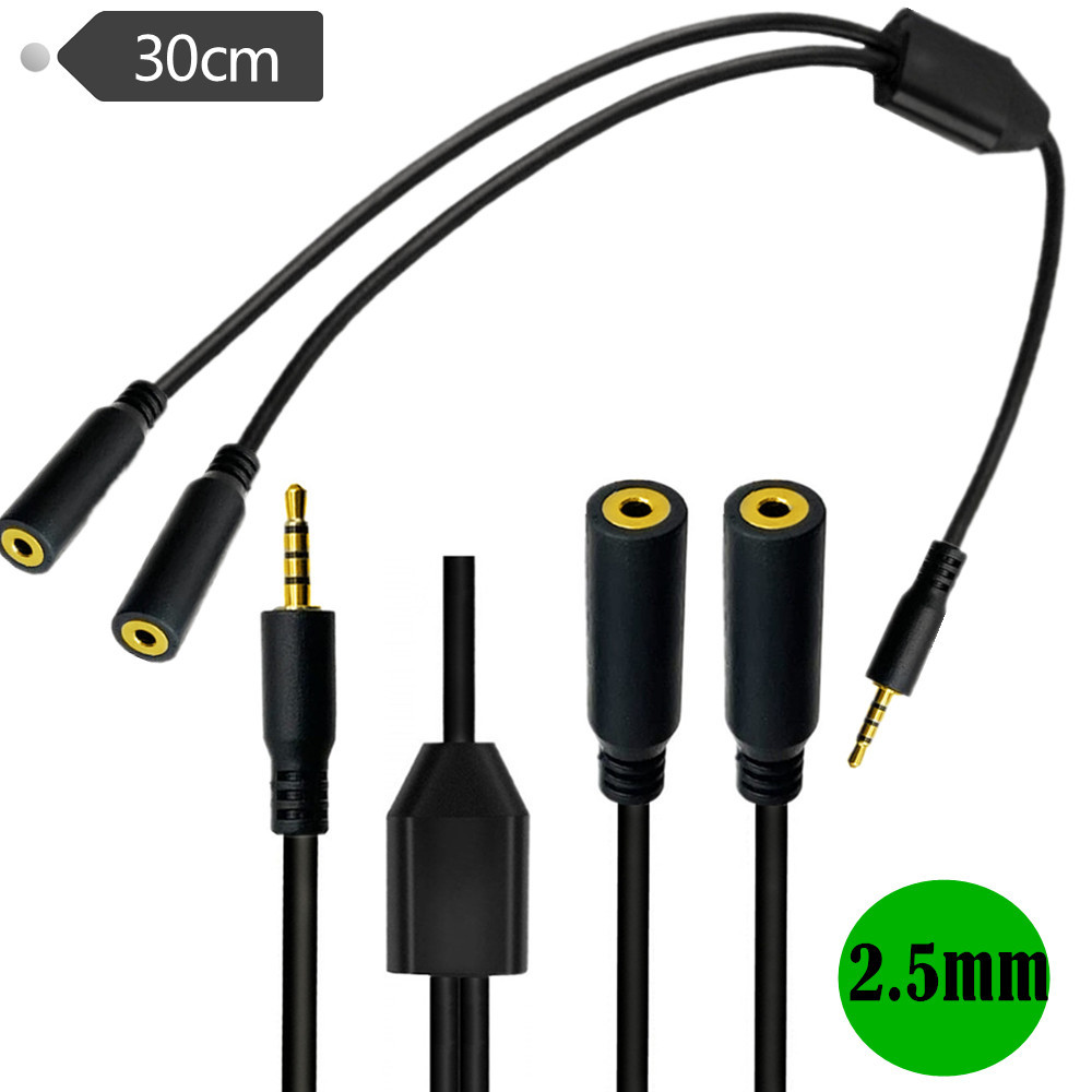 Banhado a ouro 4 pólos 2.5mm m - Audio Music Splitter avaliação e preço