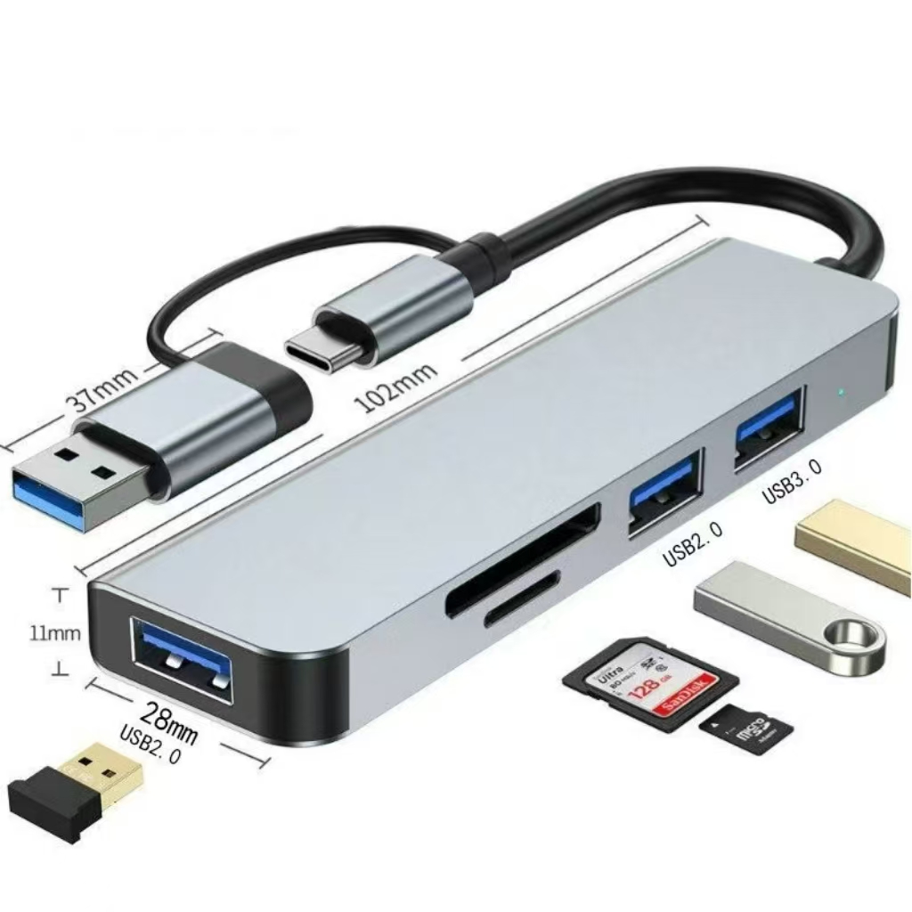 Hub USB C Divisor USB 8 em 1 E - Audio Music Splitter avaliação e preço