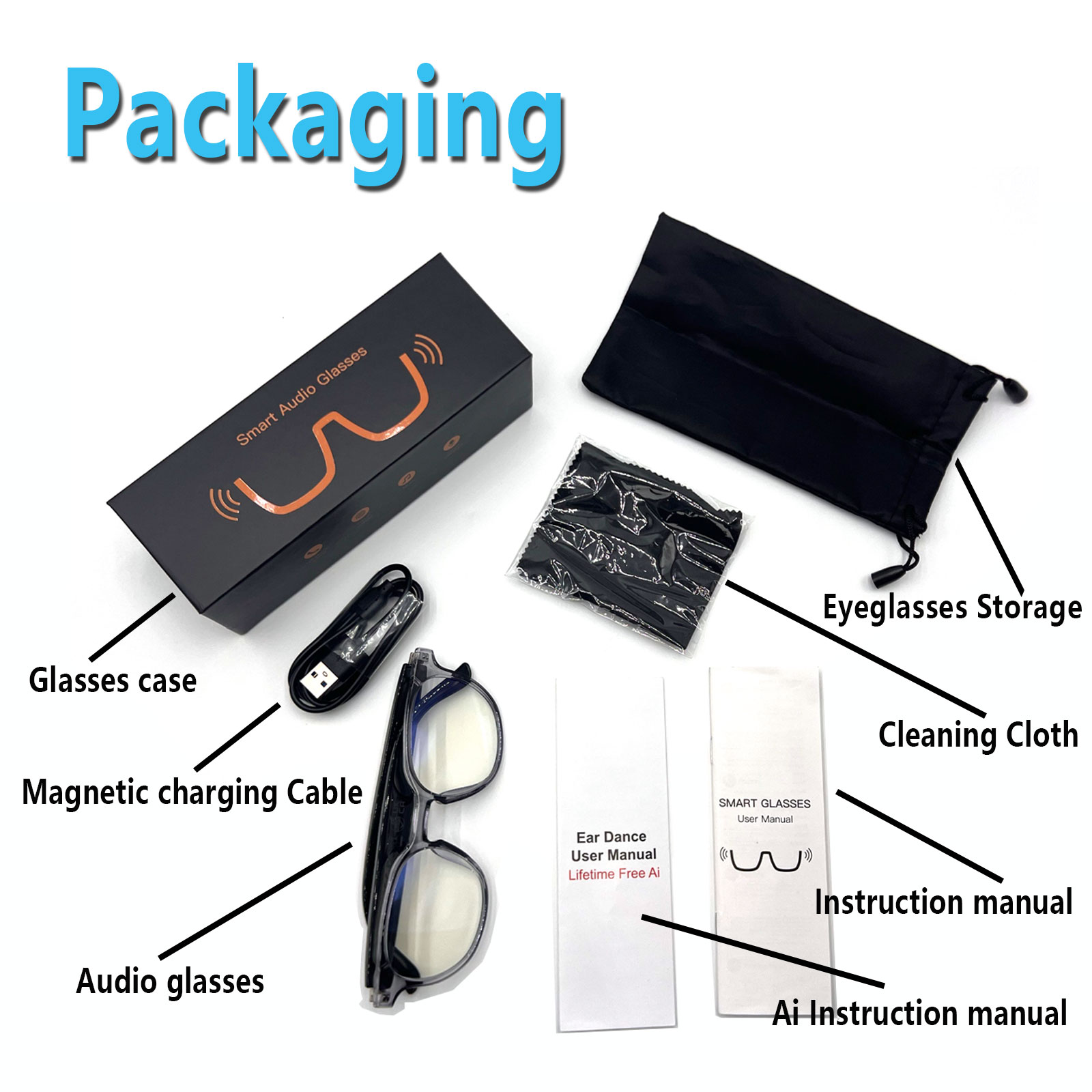 Óculos de Áudio Inteligentes,  - Audio Music Voice avaliação e preço