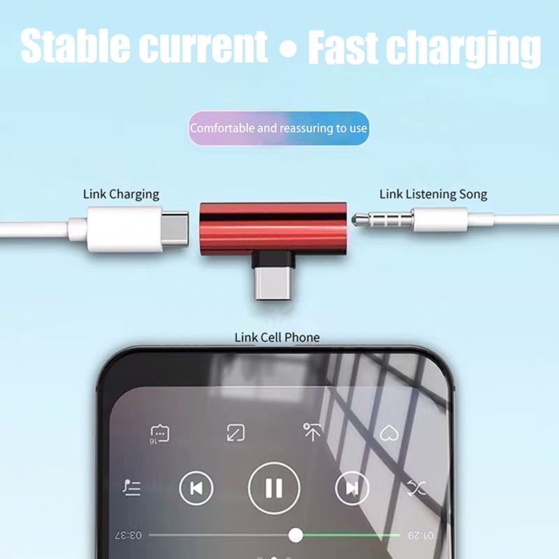 Adaptadores de metal USB tipo  - Audio Music Splitter avaliação e preço
