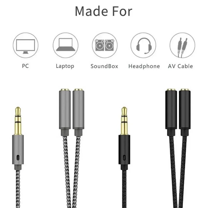 Adaptador de fone de ouvido mi - Audio Music Splitter avaliação e preço
